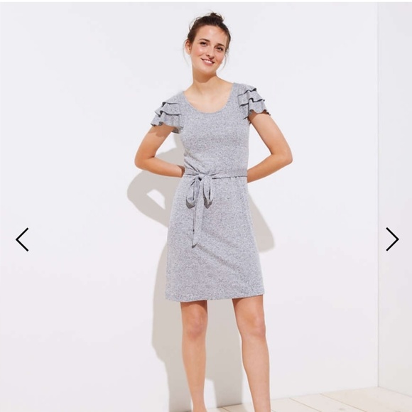 LOFT Dresses & Skirts - NWT Loft Ruffle Sleeve Tee Dress